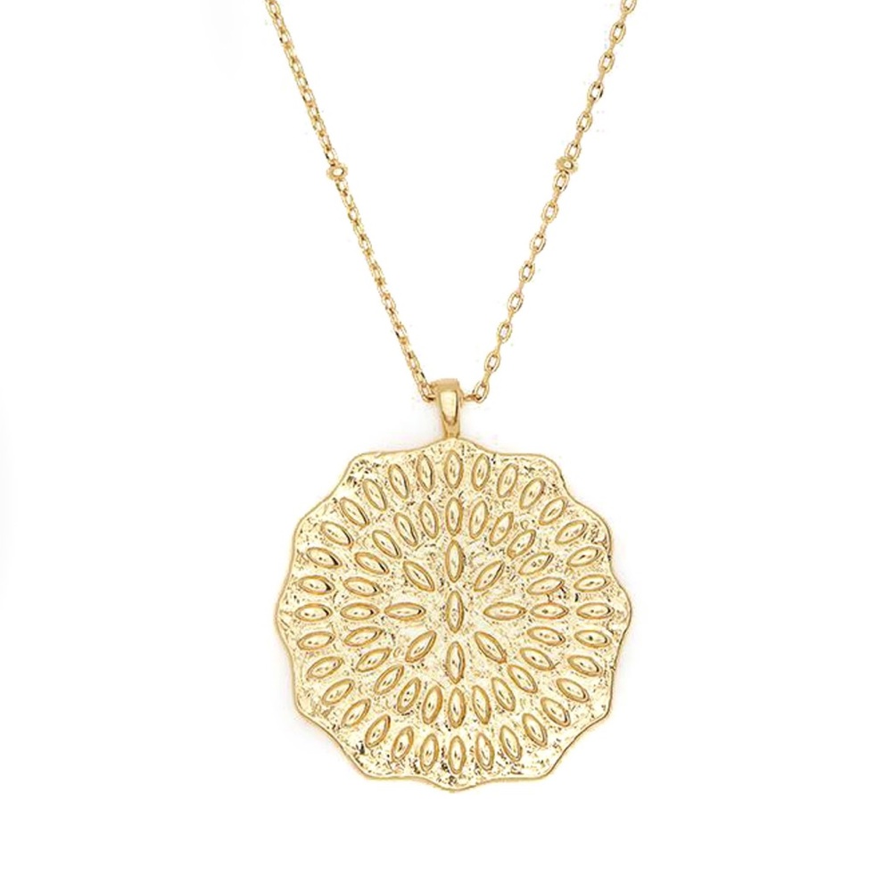 Gorjana mosaic coin necklace